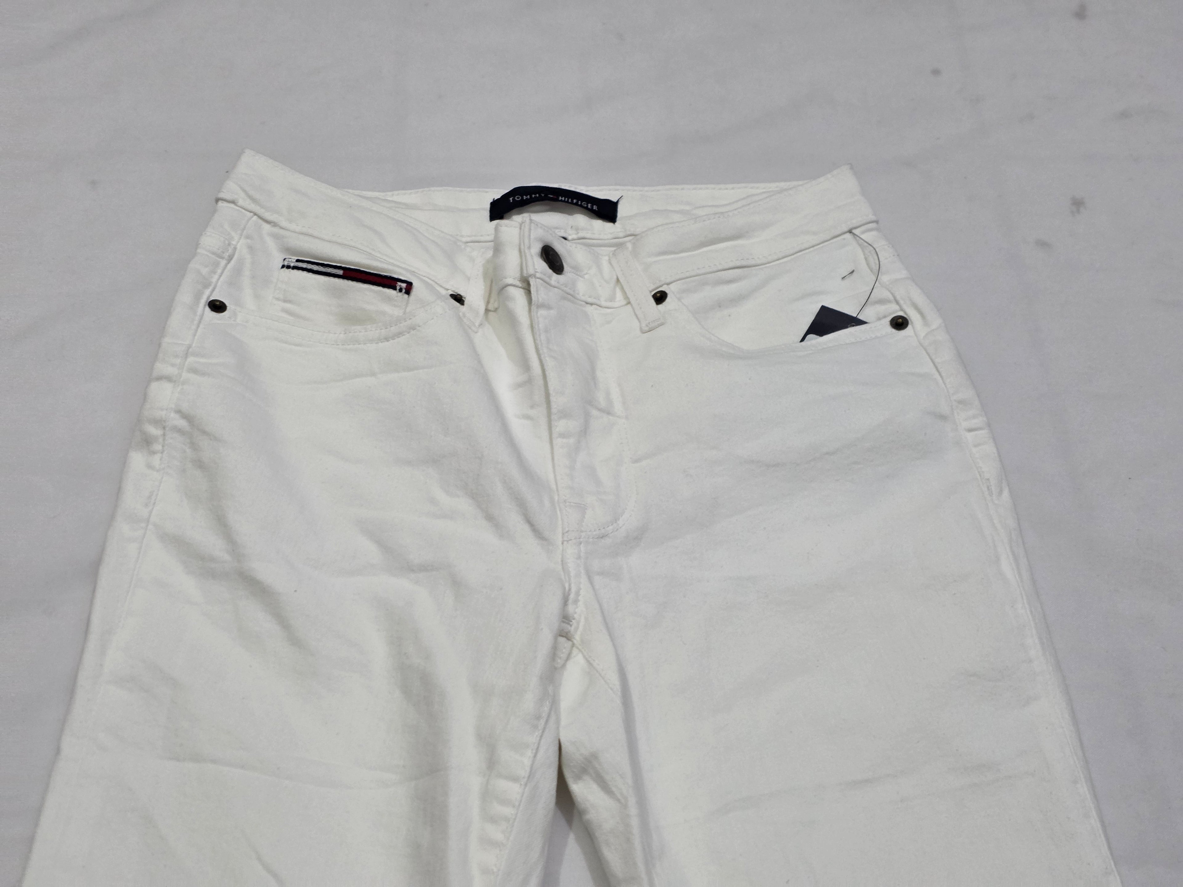 Pantalon Tommy Hilfiger De Mujer Talla 4 Color Blanco