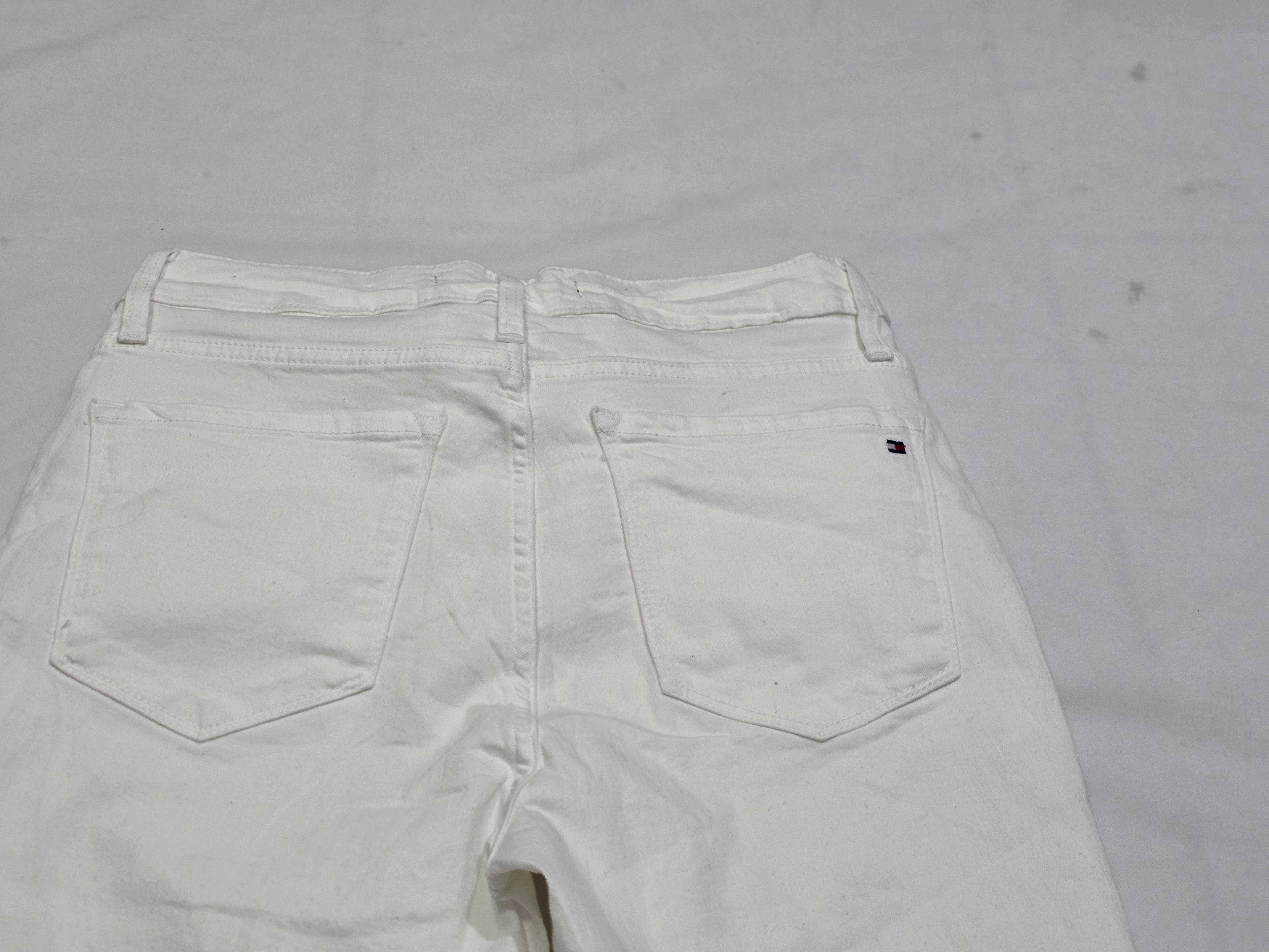 Pantalon Tommy Hilfiger De Mujer Talla 4 Color Blanco