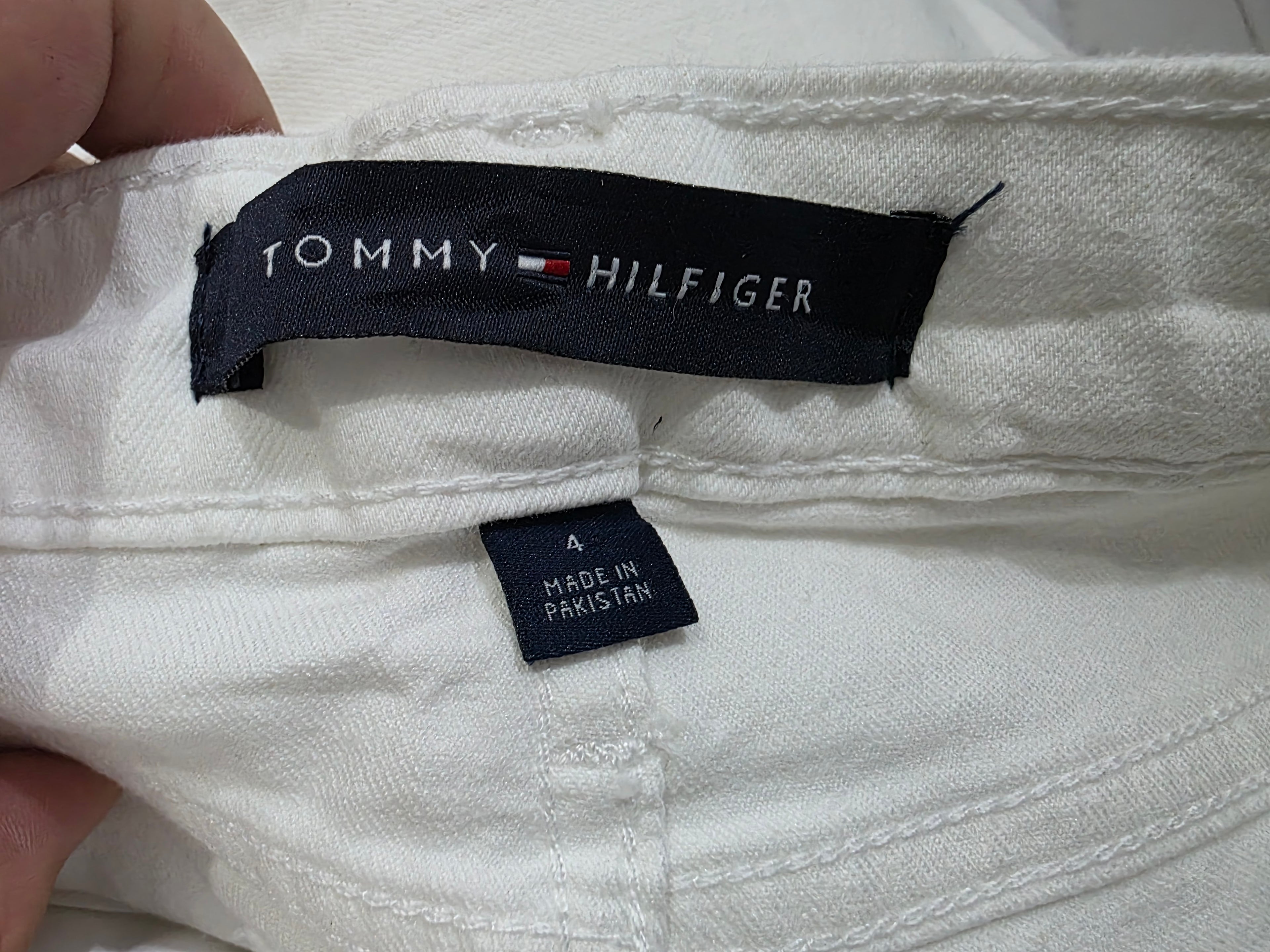 Pantalon Tommy Hilfiger De Mujer Talla 4 Color Blanco
