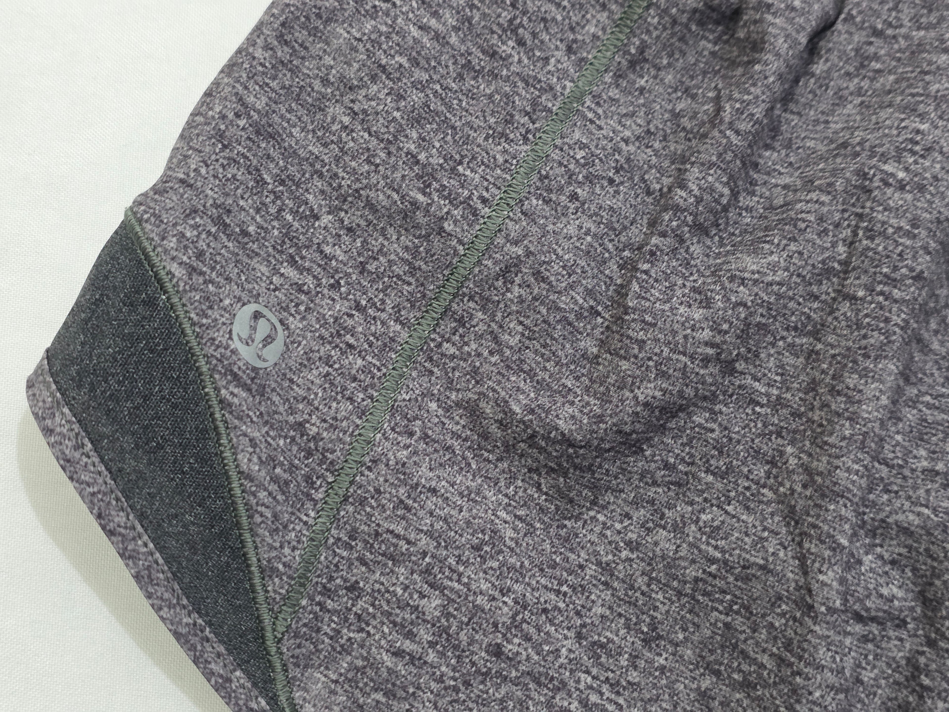 Short Lululemon De Mujer Talla 6 Regular Gris Jaspeado