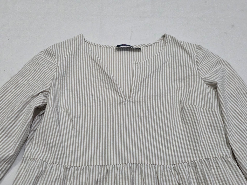 Vestido Vineyard Vines Mujer Talla Chica Rayado Cafe/beige