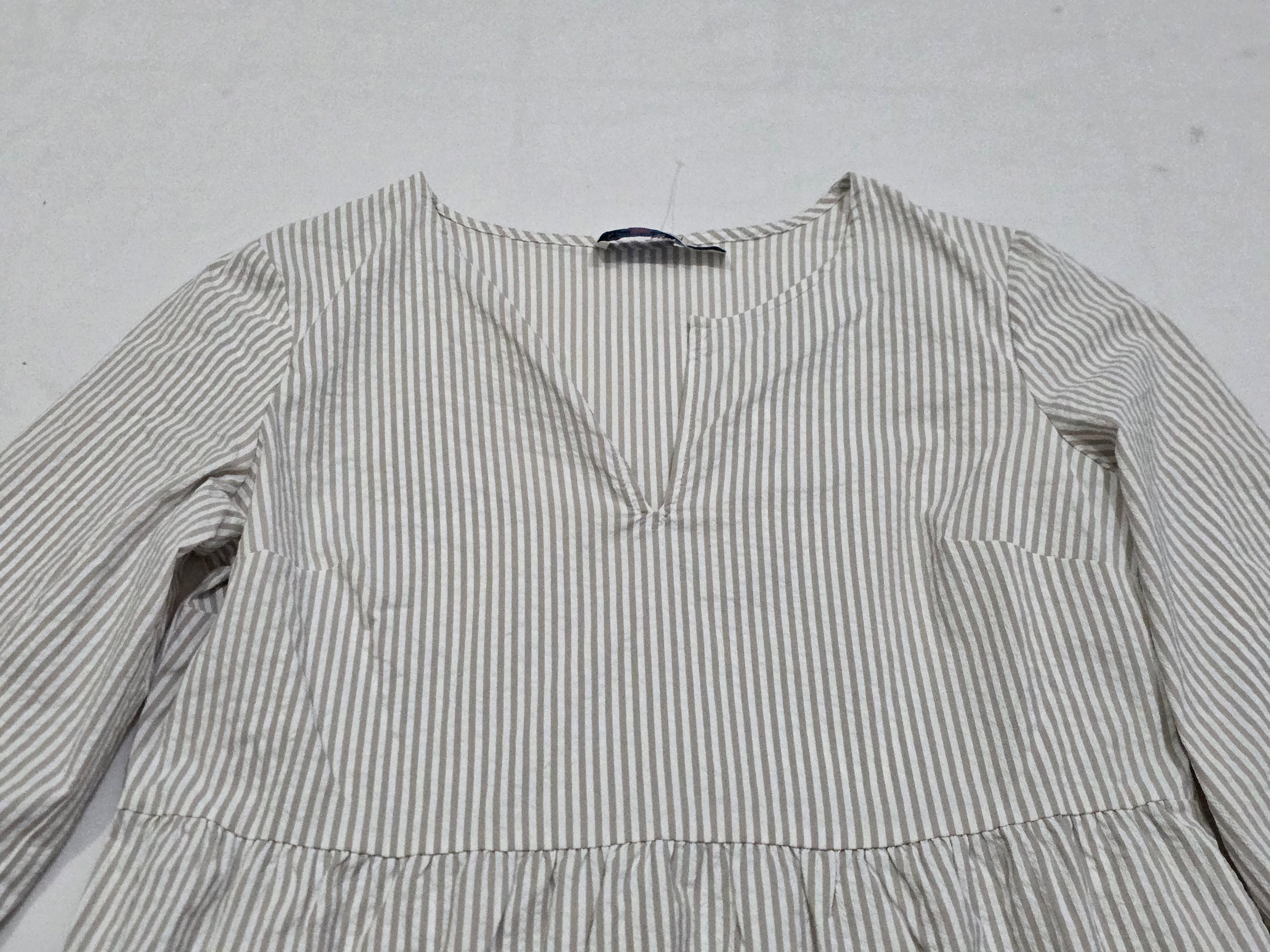 Vestido Vineyard Vines Mujer Talla Chica Rayado Cafe/beige