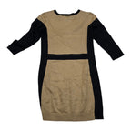 Vestido Mujer Ralph Lauren De Rayon Cafe/negro Talla Chica