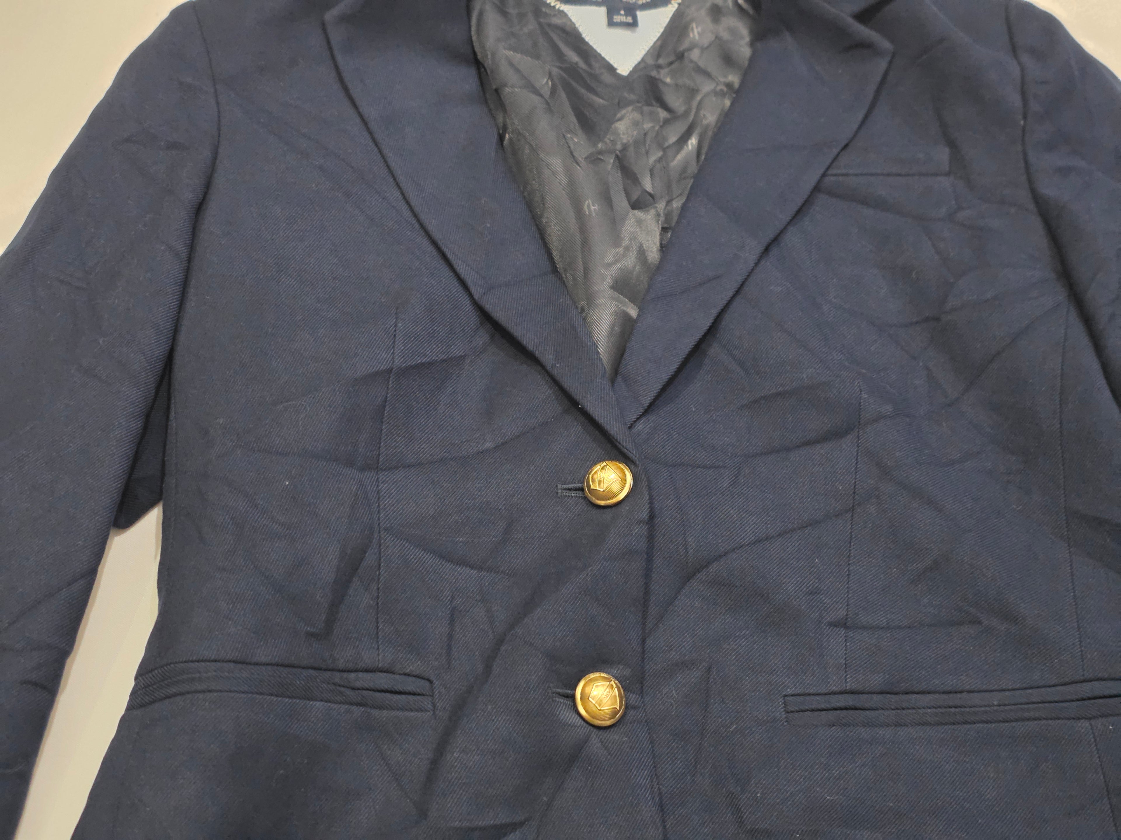 Blazer Tommy Hilfiger De Mujer Talla 4 Azul Oscuro