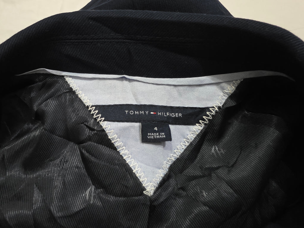 Blazer Tommy Hilfiger De Mujer Talla 4 Azul Oscuro