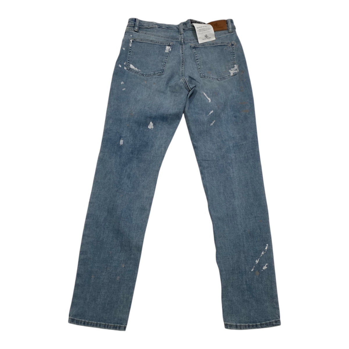 Pantalon Ralph Lauren Curvy Mid Rise Skinny Leg Talla 8 Azul