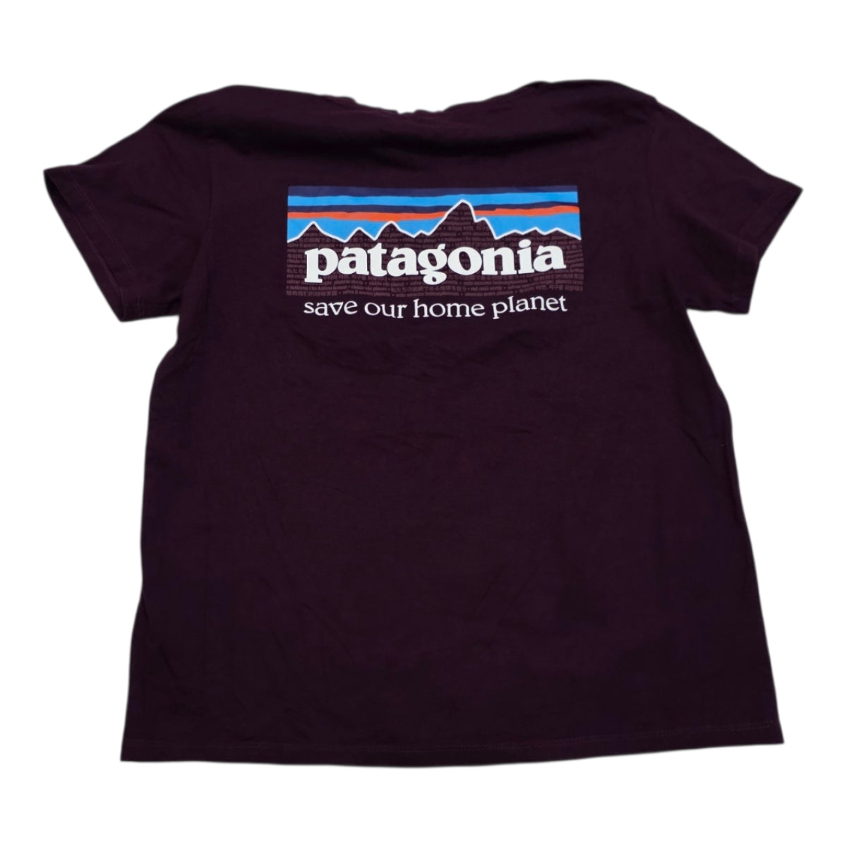 Playera Patagonia De Mujer Mediana Color Morada Manga Corta