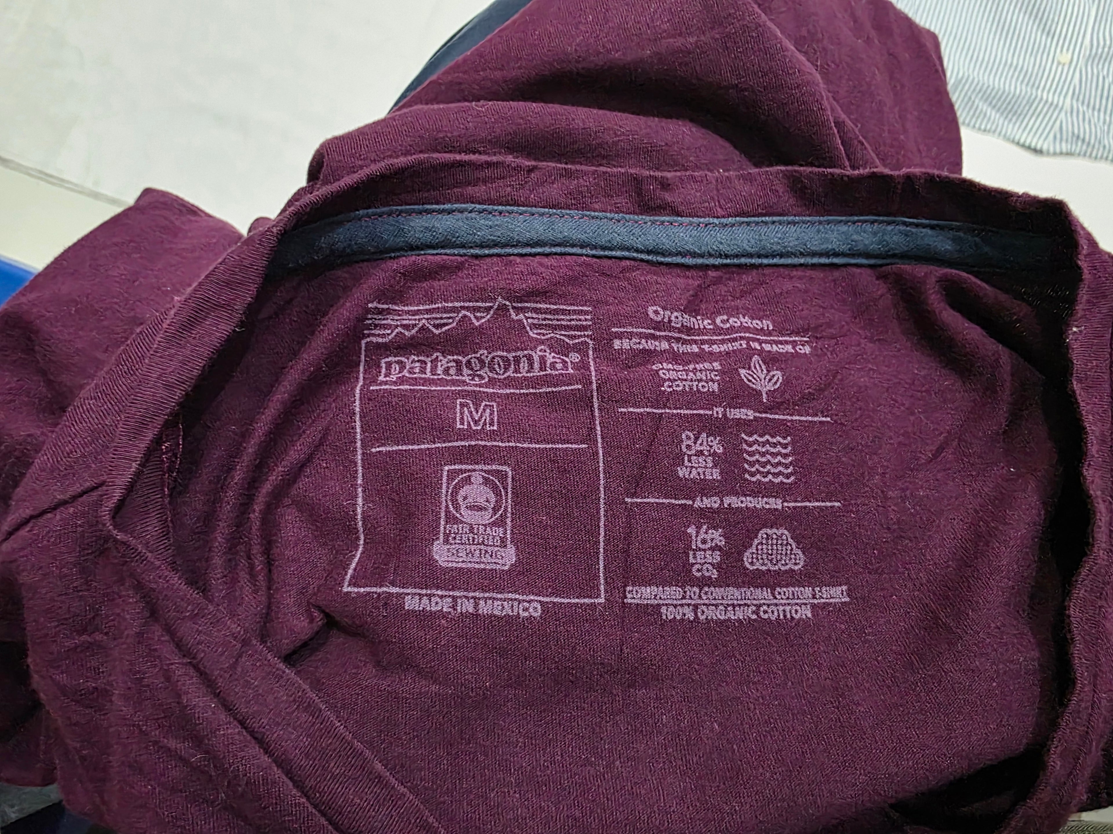 Playera Patagonia De Mujer Mediana Color Morada Manga Corta