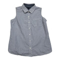 Camisa Rayada Tommy Hilfiger De Mujer Mediana Sin Mangas
