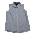 Camisa Rayada Tommy Hilfiger De Mujer Mediana Sin Mangas