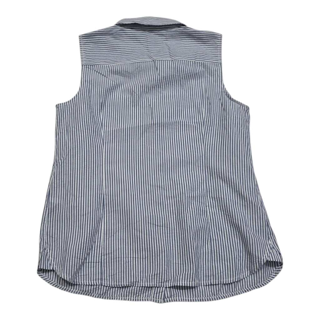 Camisa Rayada Tommy Hilfiger De Mujer Mediana Sin Mangas