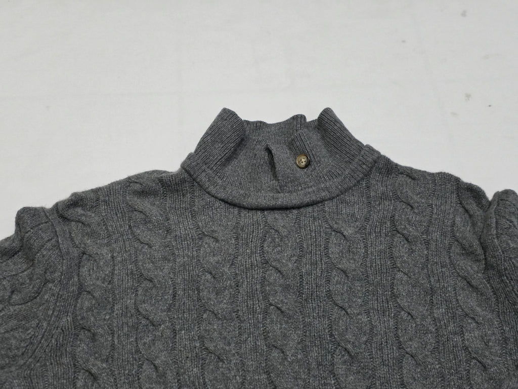 Sueter Polo Ralph Lauren Mujer Mediana Gris Lanacashmere