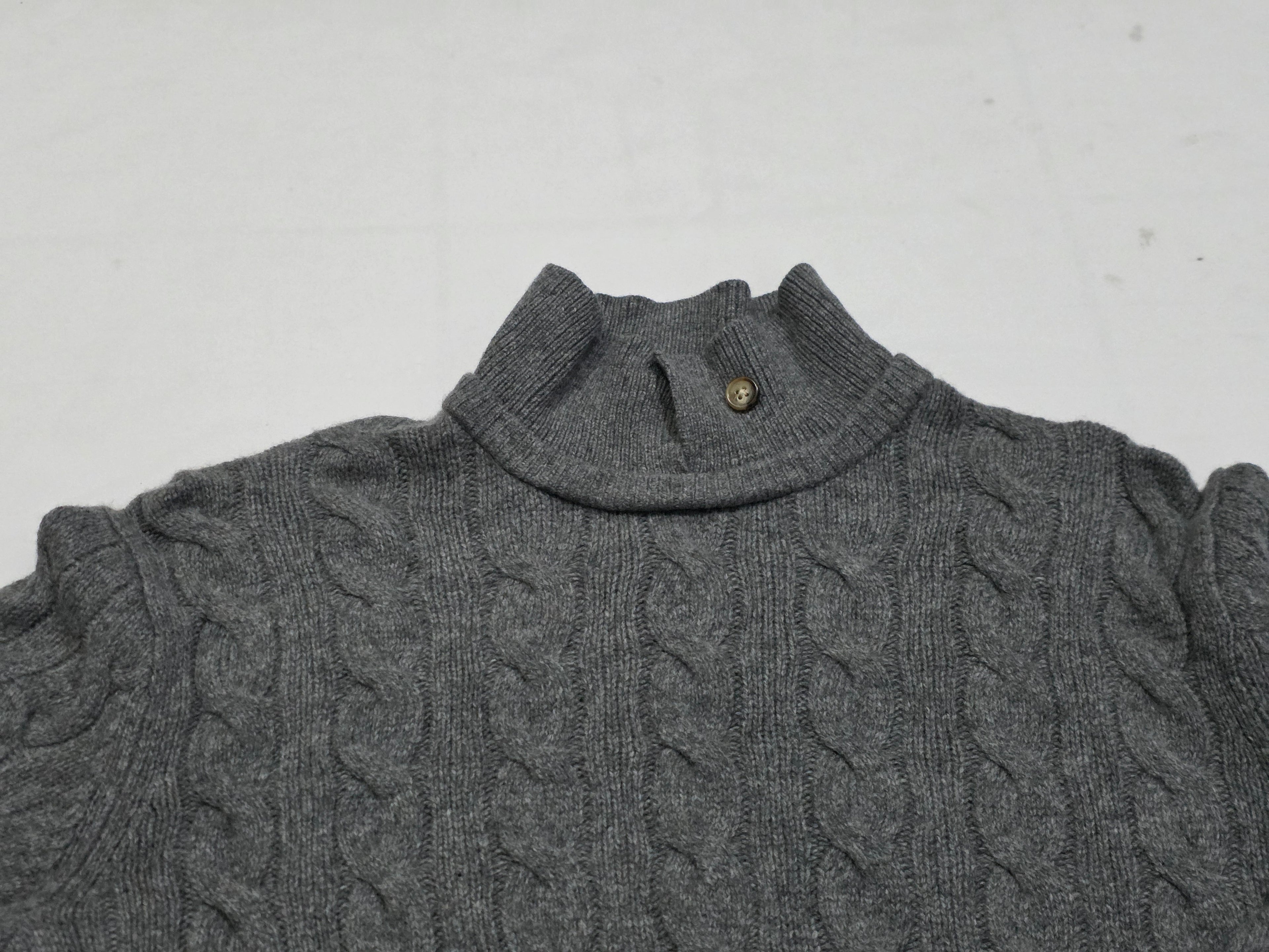 Sueter Polo Ralph Lauren Mujer Mediana Gris Lanacashmere
