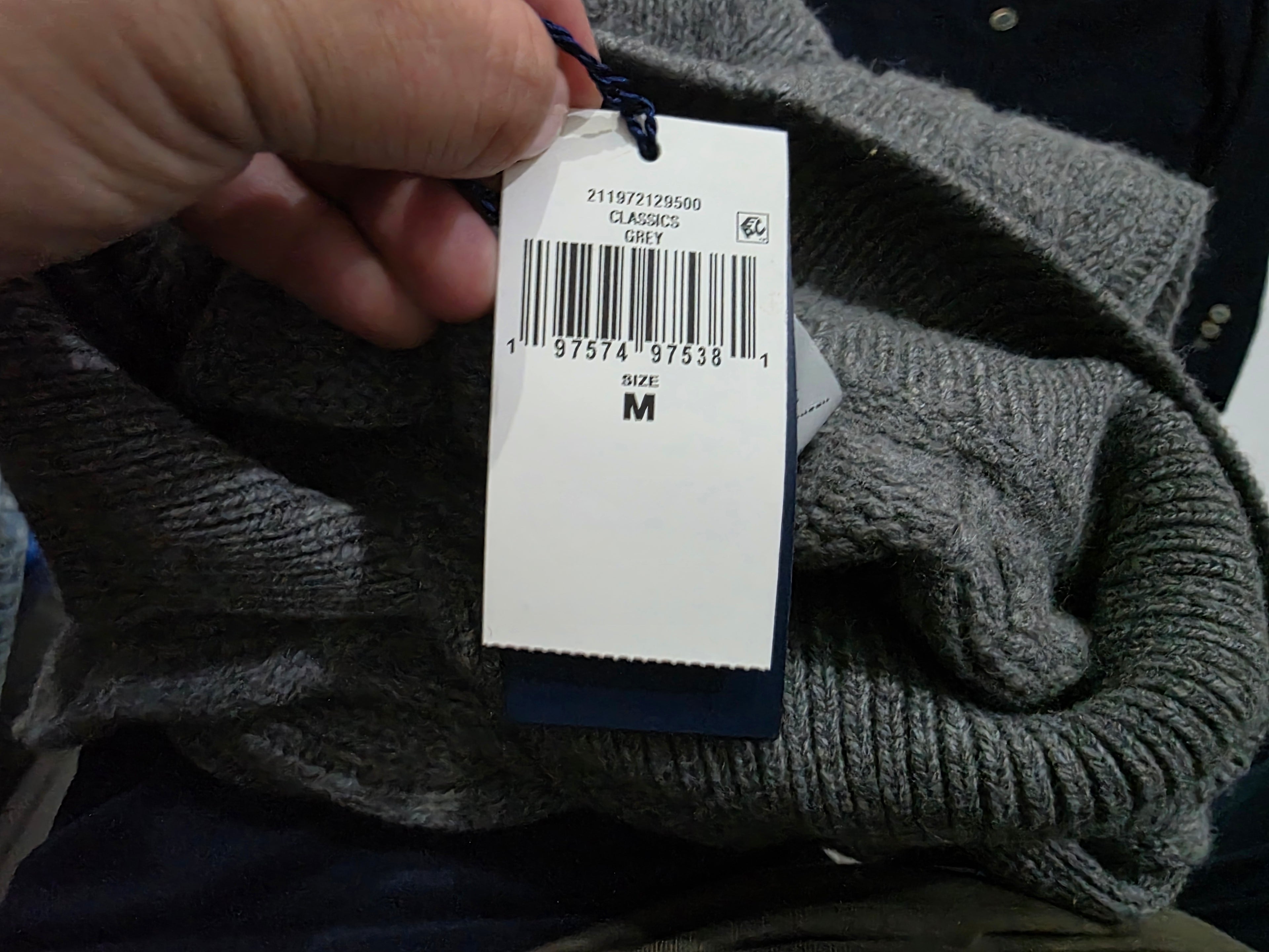 Sueter Polo Ralph Lauren Mujer Mediana Gris Lanacashmere