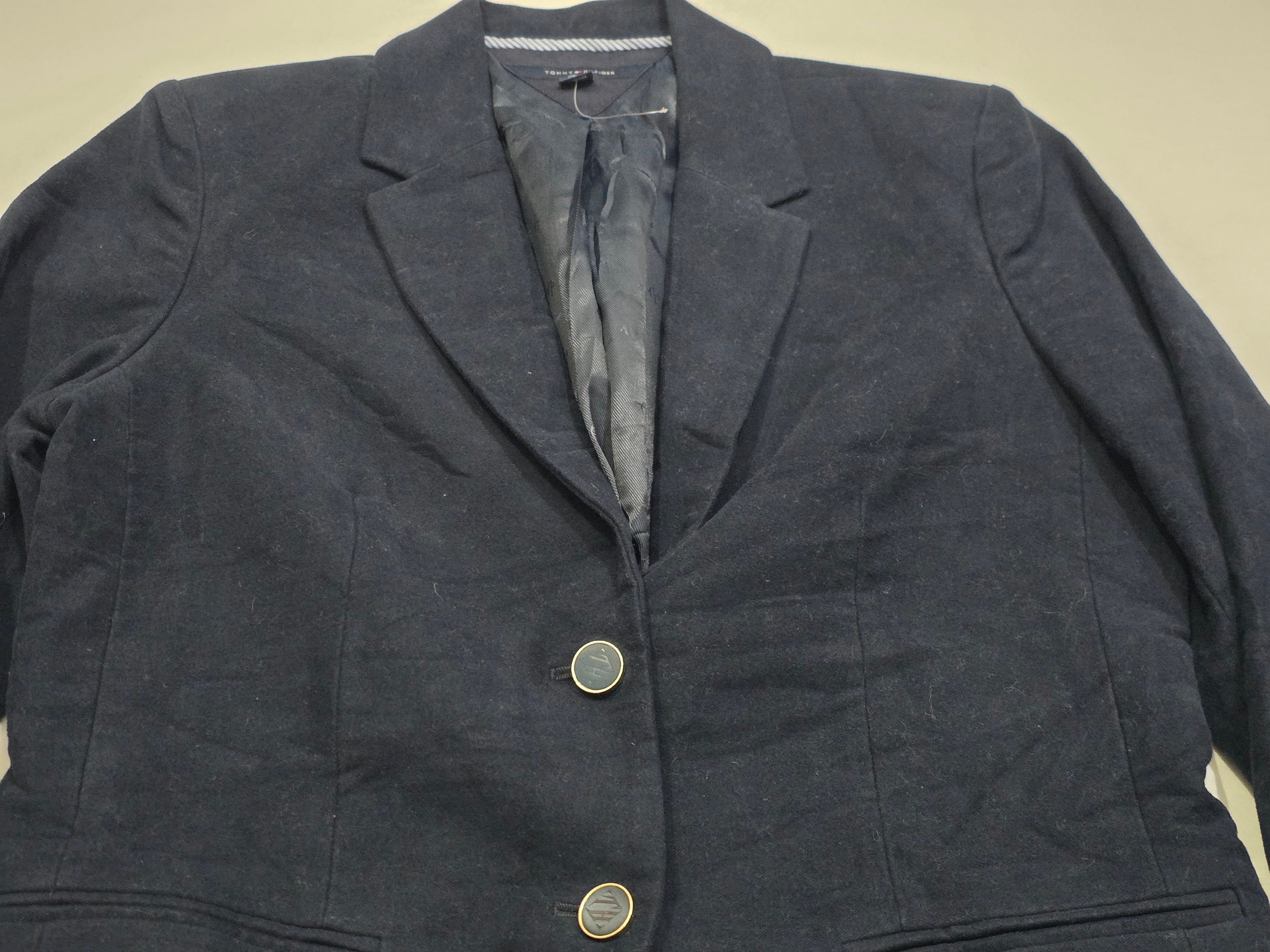 Blazer Tommy Hilfiger De Mujer Talla 8 Azul Oscuro