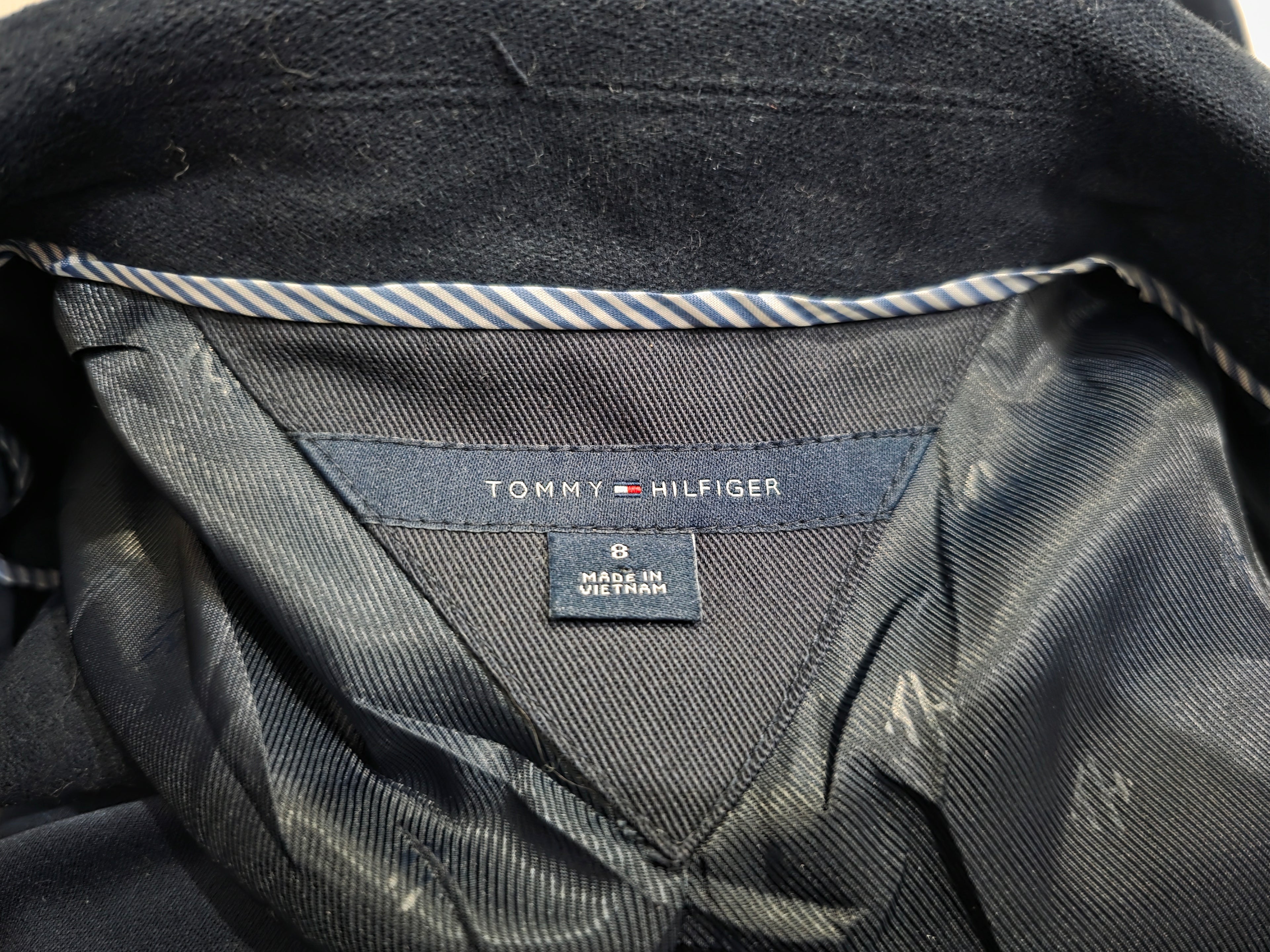 Blazer Tommy Hilfiger De Mujer Talla 8 Azul Oscuro