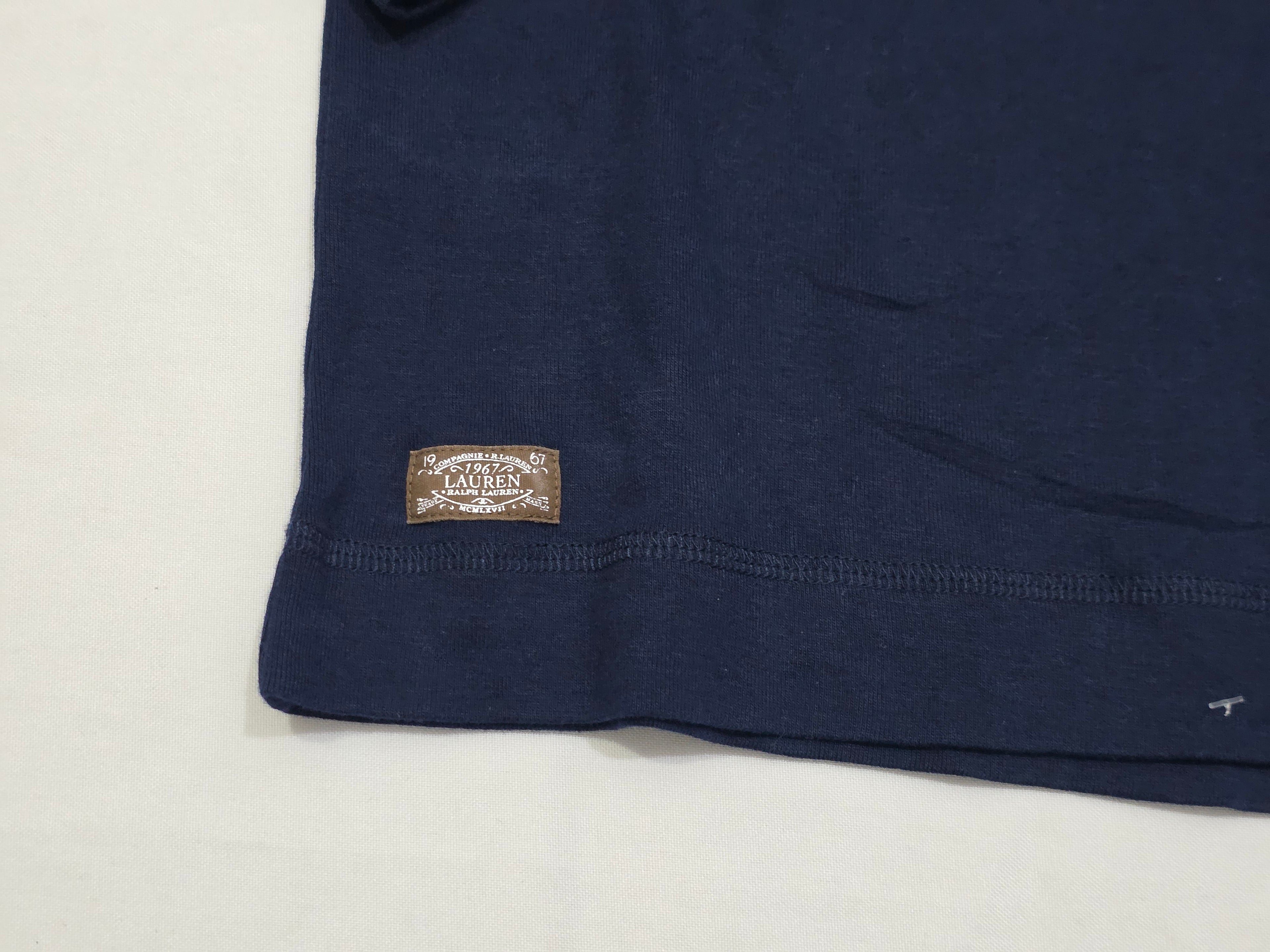 Playera Ralph Lauren Con Coderas Azul Talla Grande De Mujer