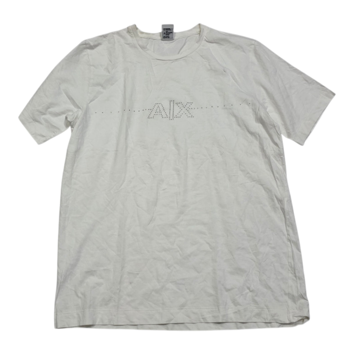 Playera Armani Exchange Mujer Grande Blanca Manga Corta