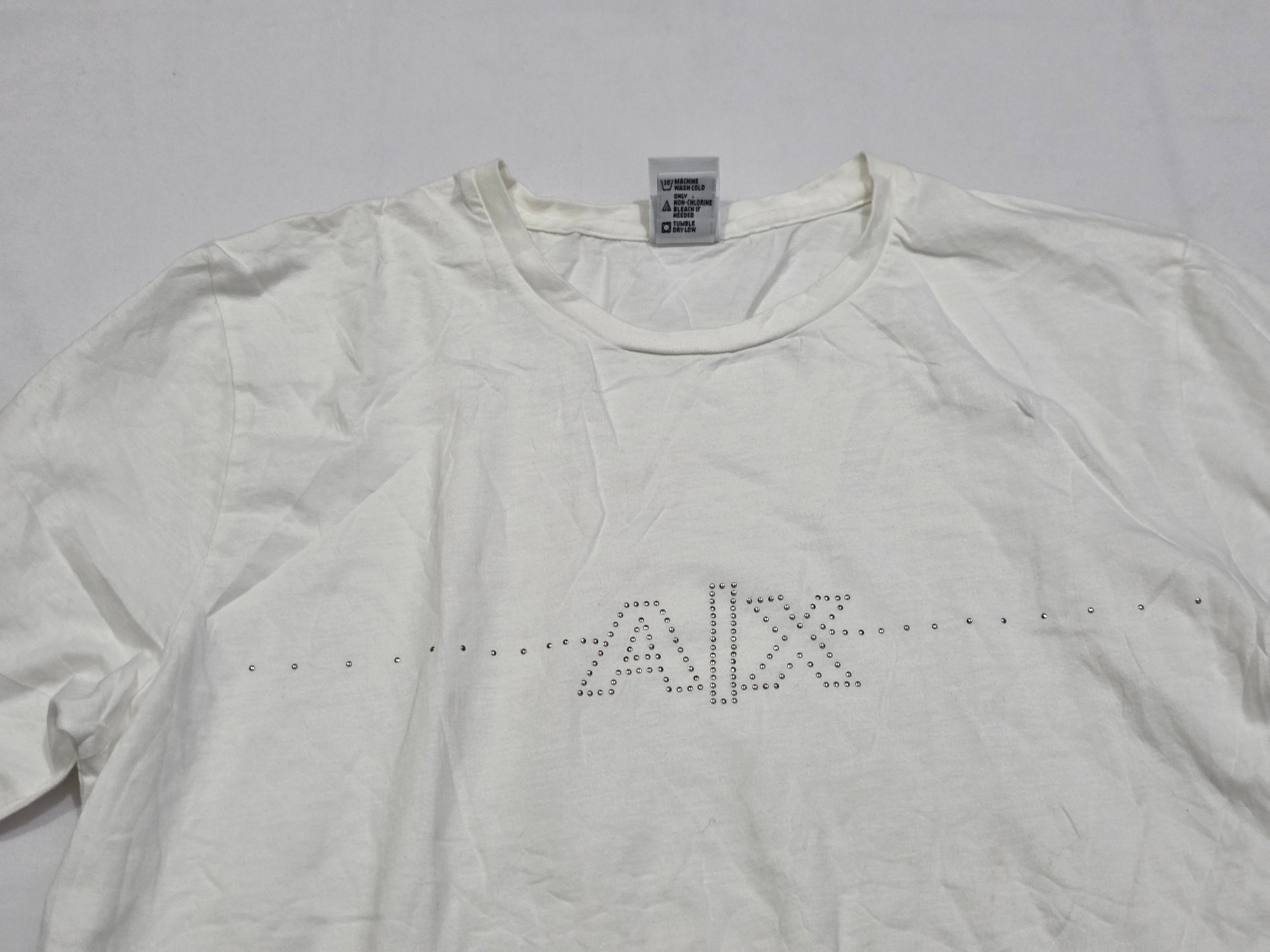 Playera Armani Exchange Mujer Grande Blanca Manga Corta