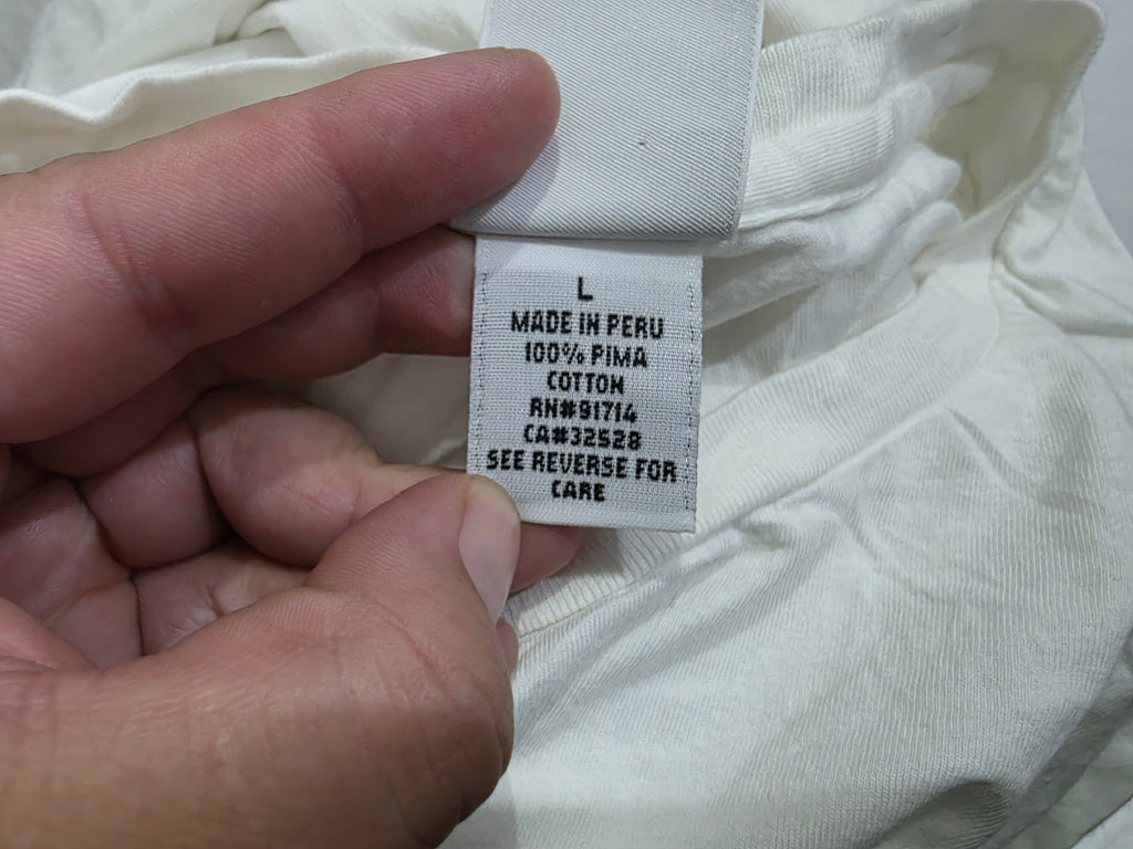 Playera Armani Exchange Mujer Grande Blanca Manga Corta