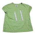 Playera Armani Exchange Mujer Talla Grande Color Verde Claro