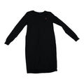 Vestido Ralph Lauren Lana Negro Talla Grande Manga Larga
