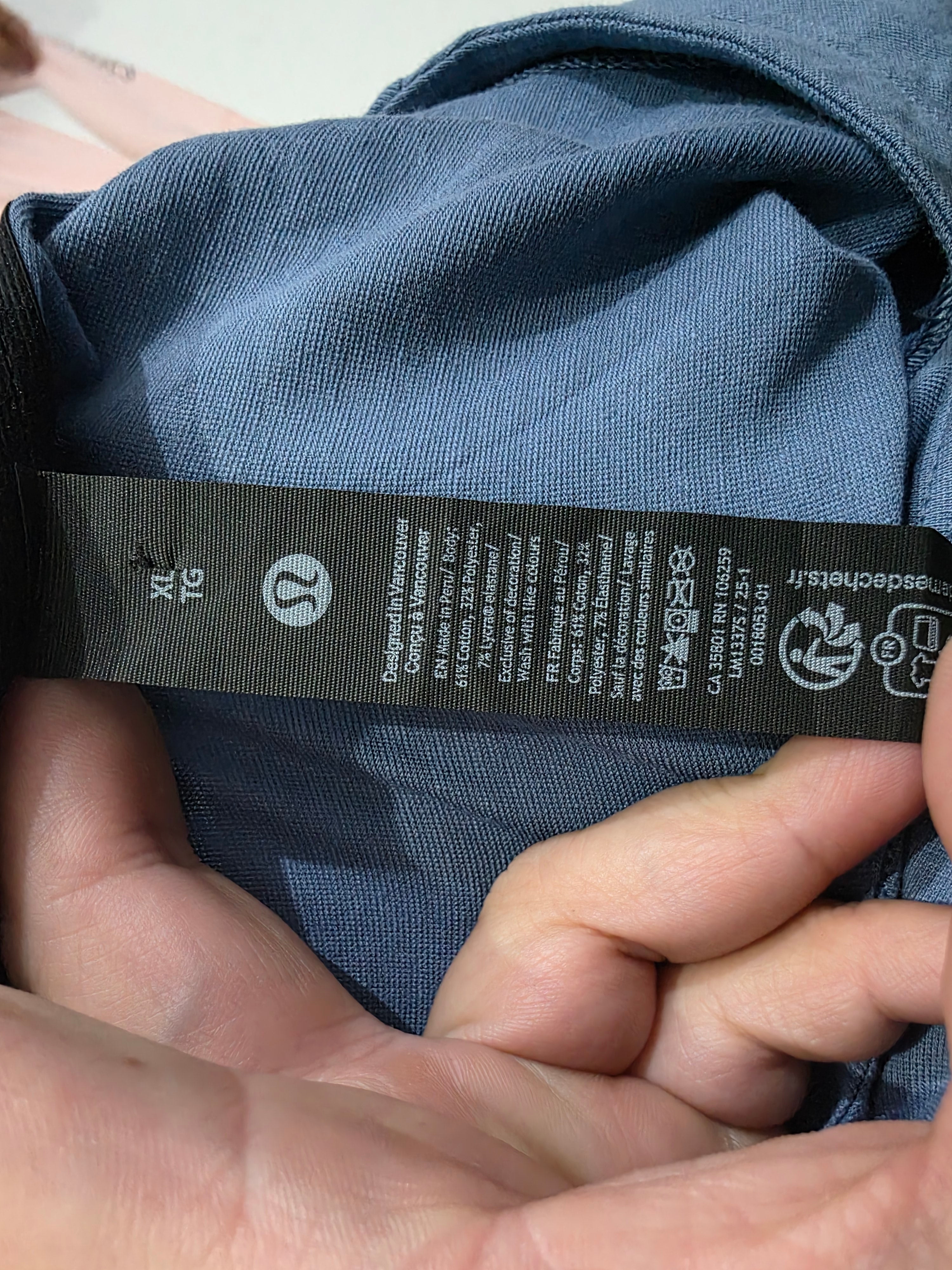 Playera Sin Mangas Lululemon Azul Acero Mujer Extra Grande