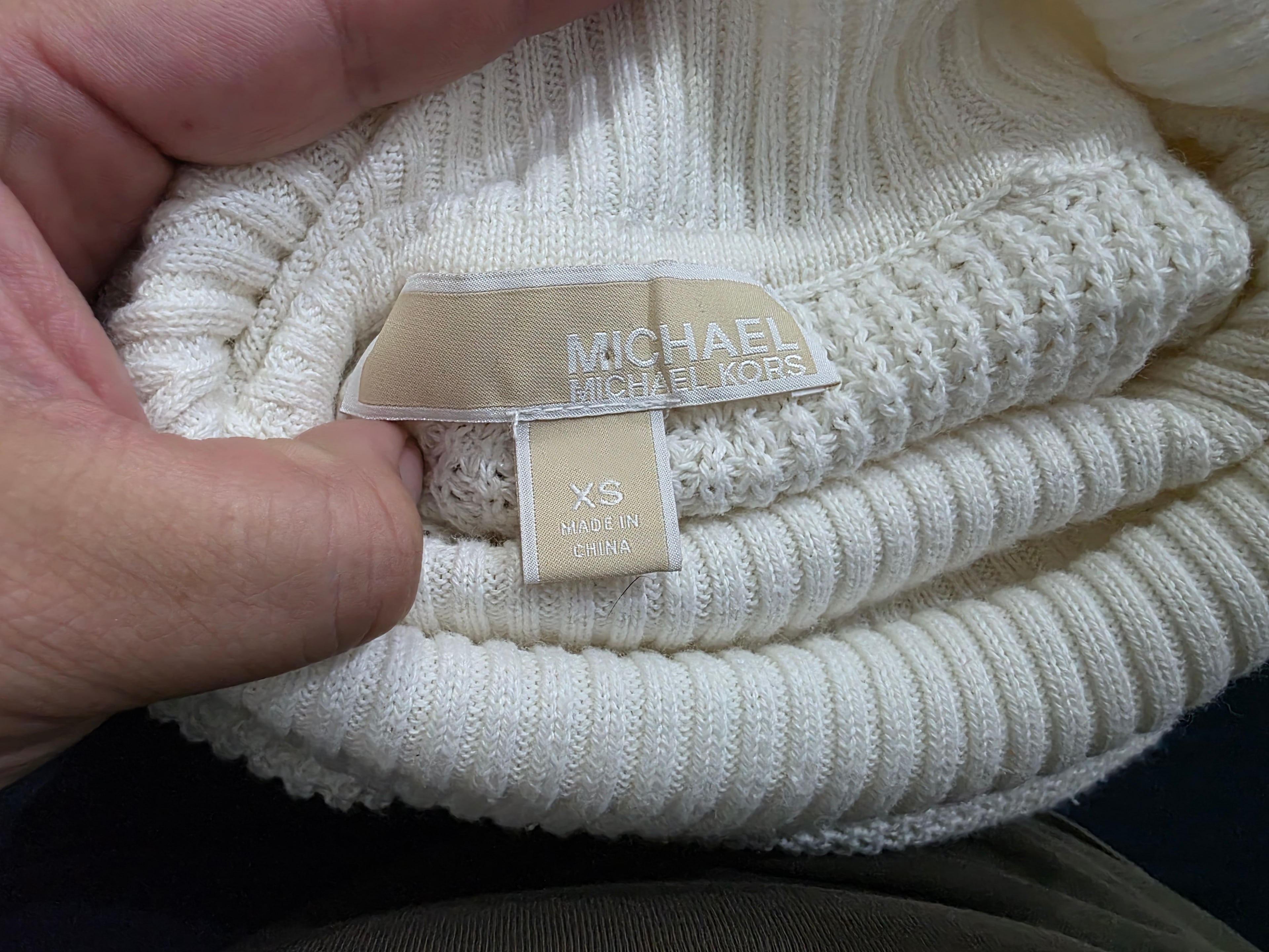 Sueter Turtle Neck Mujer Extra Chica Color Beige Turtle Neck