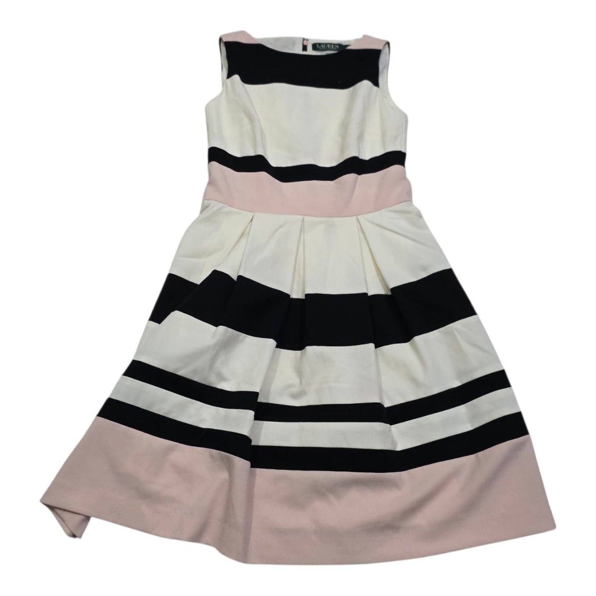 Vestido Ralph Lauren Mujer 2 Blanco Negro Rosa Sin Mangas