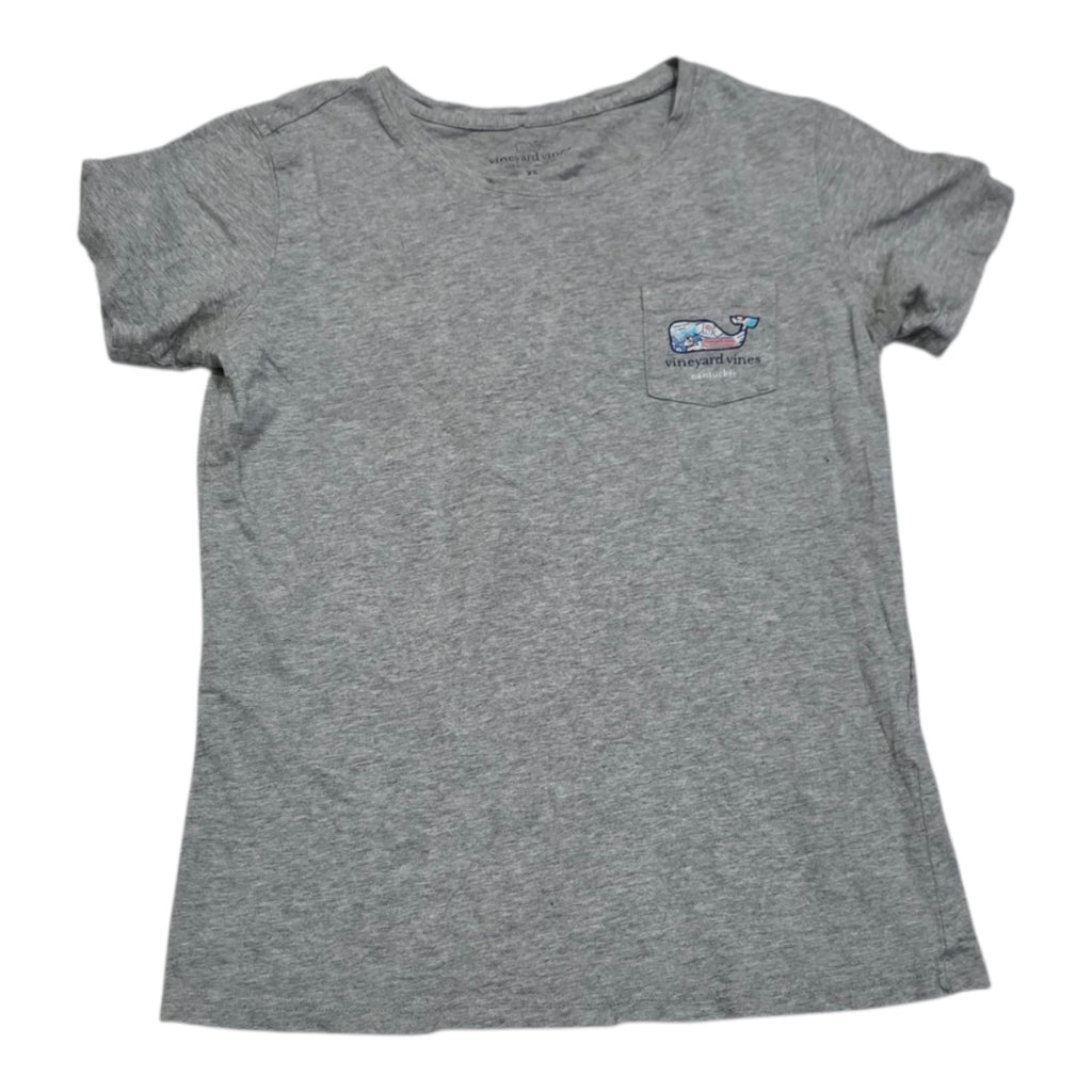 Playera Vineyard Vines Extra Chica Color Gris Manga Corta