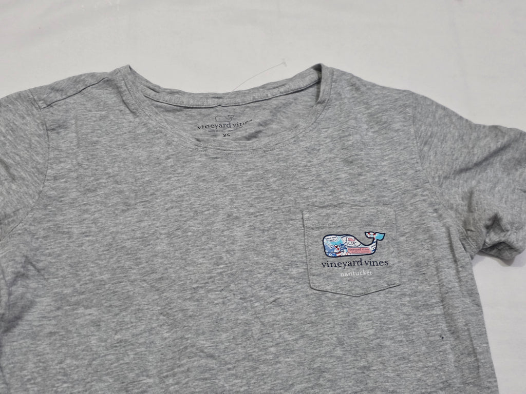 Playera Vineyard Vines Extra Chica Color Gris Manga Corta