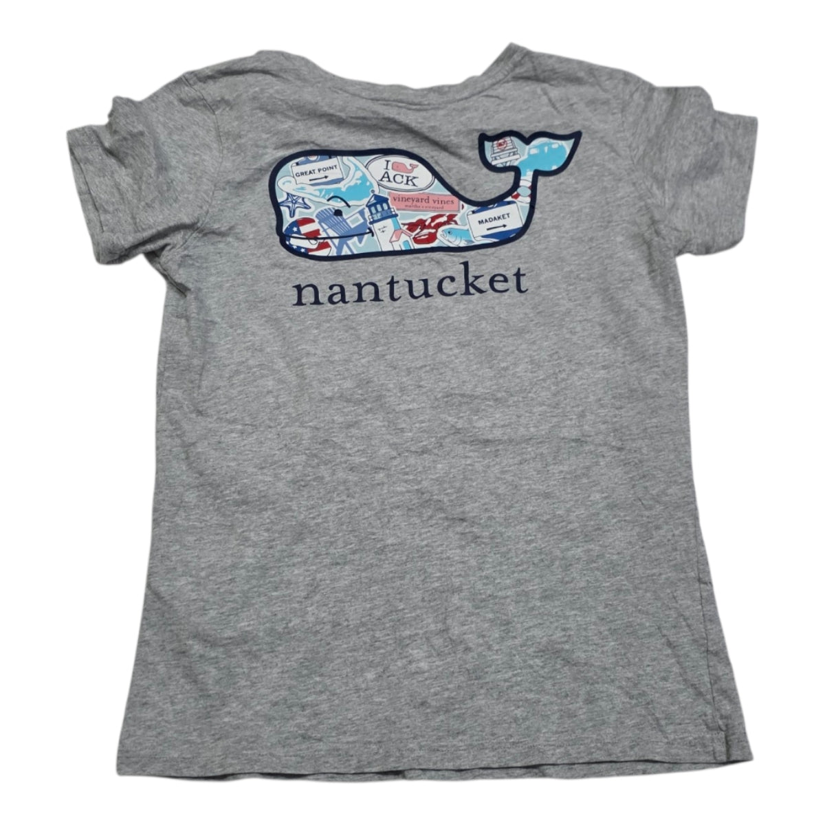 Playera Vineyard Vines Extra Chica Color Gris Manga Corta