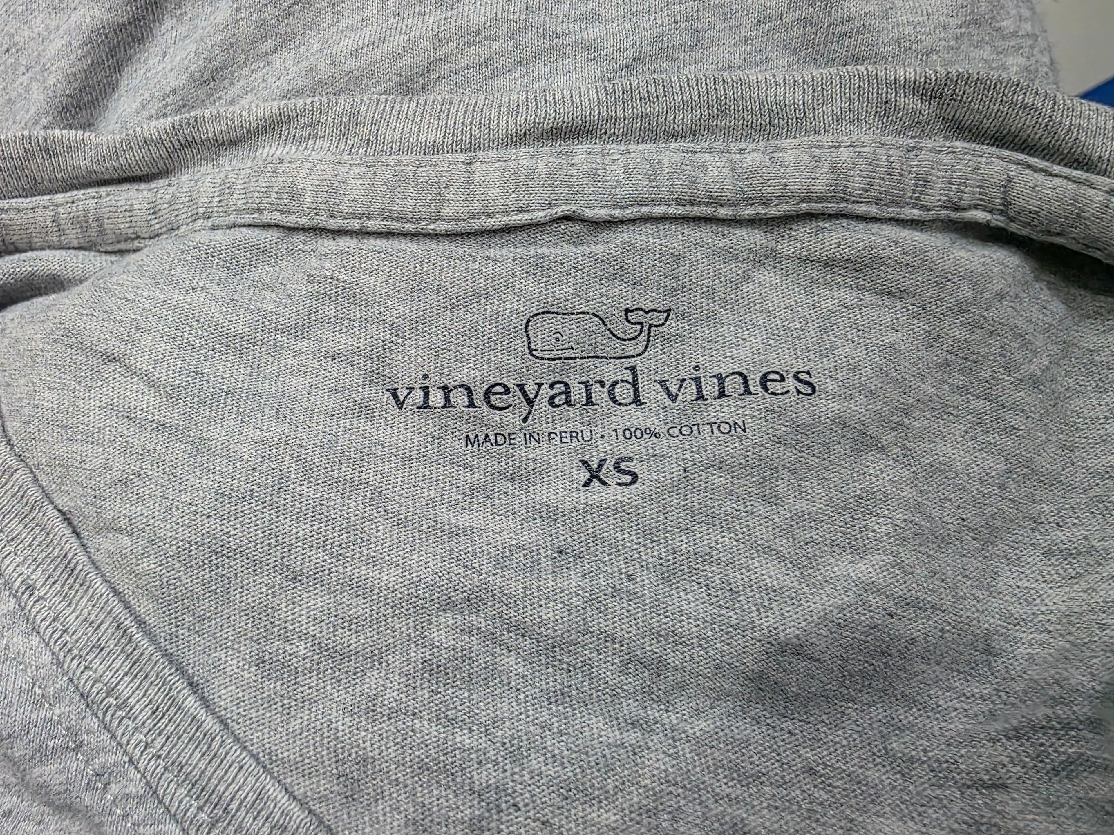 Playera Vineyard Vines Extra Chica Color Gris Manga Corta