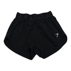 Short Gymshark Color Negro Extra Chico De Mujer