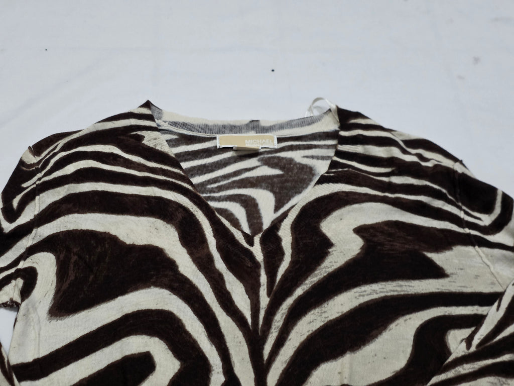 Sueter Ligero Michael Kors De Mujer Talla Chica Cafe/beige