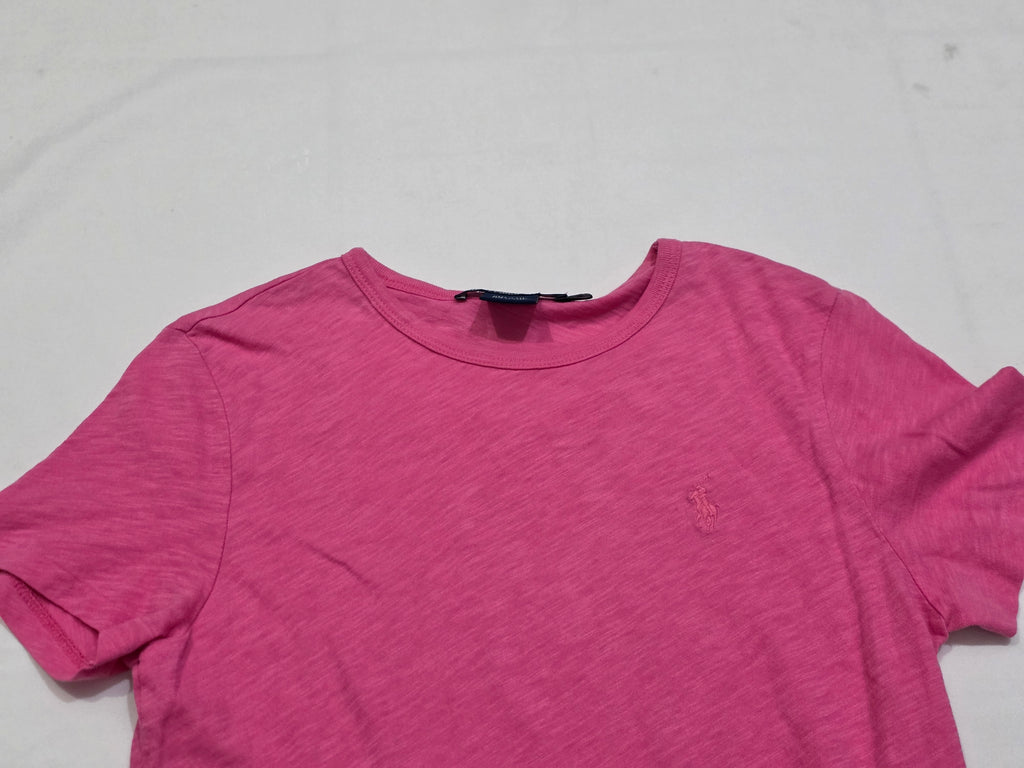 Playera Basica Ralph Lauren Sport Chica Rosa Manga Corta
