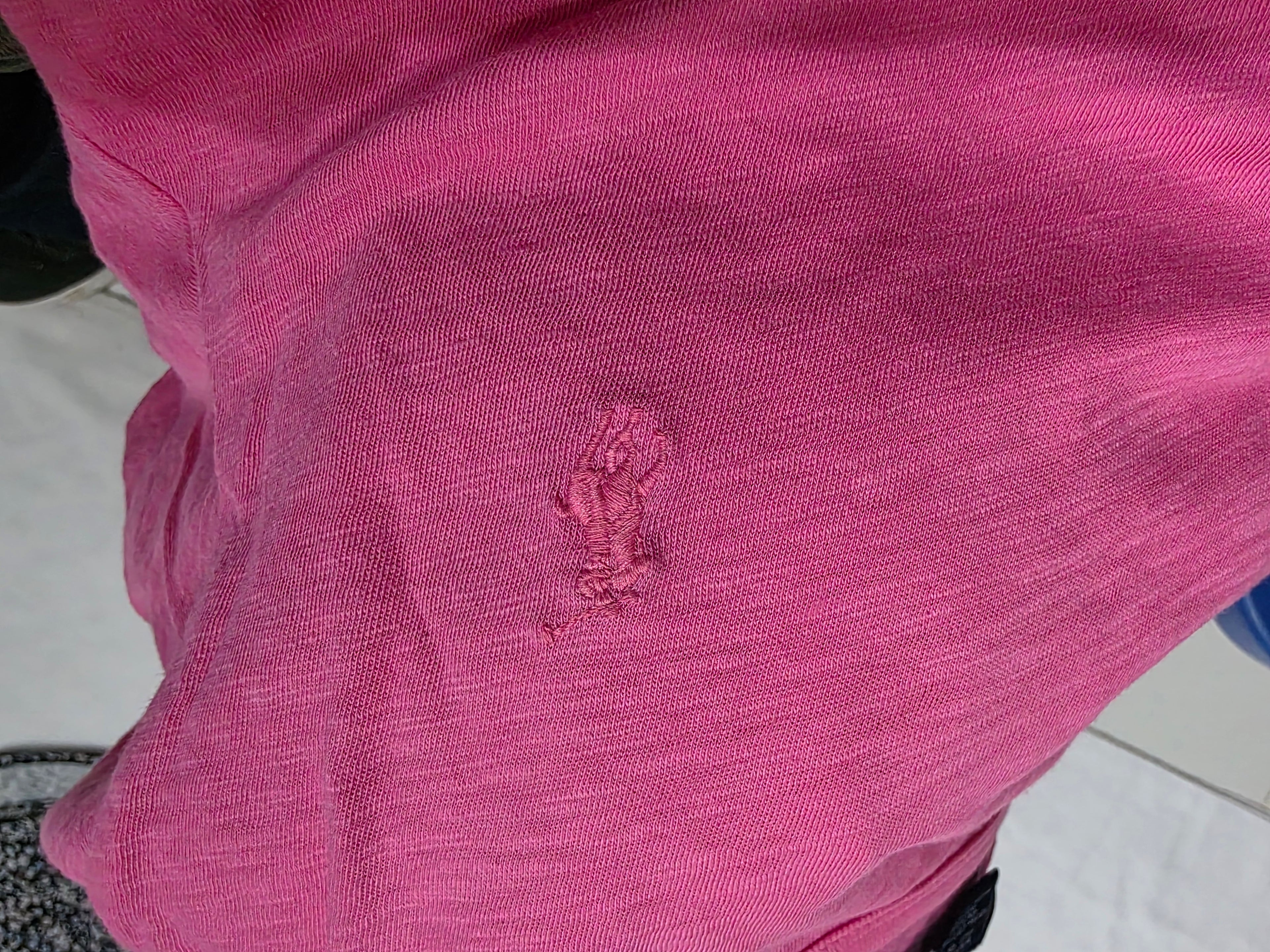 Playera Basica Ralph Lauren Sport Chica Rosa Manga Corta