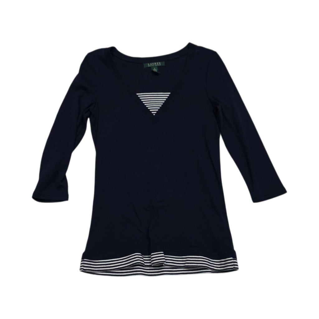 Playera Ralph Lauren Mujer Chica Color Negro Manga Larga