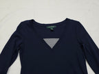 Playera Ralph Lauren Mujer Chica Color Negro Manga Larga