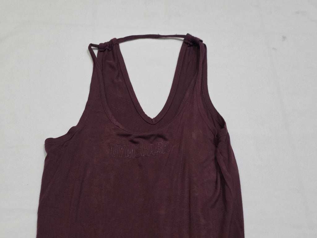 Playera Gymshark Sin Mangas Color Vino Talla Chica