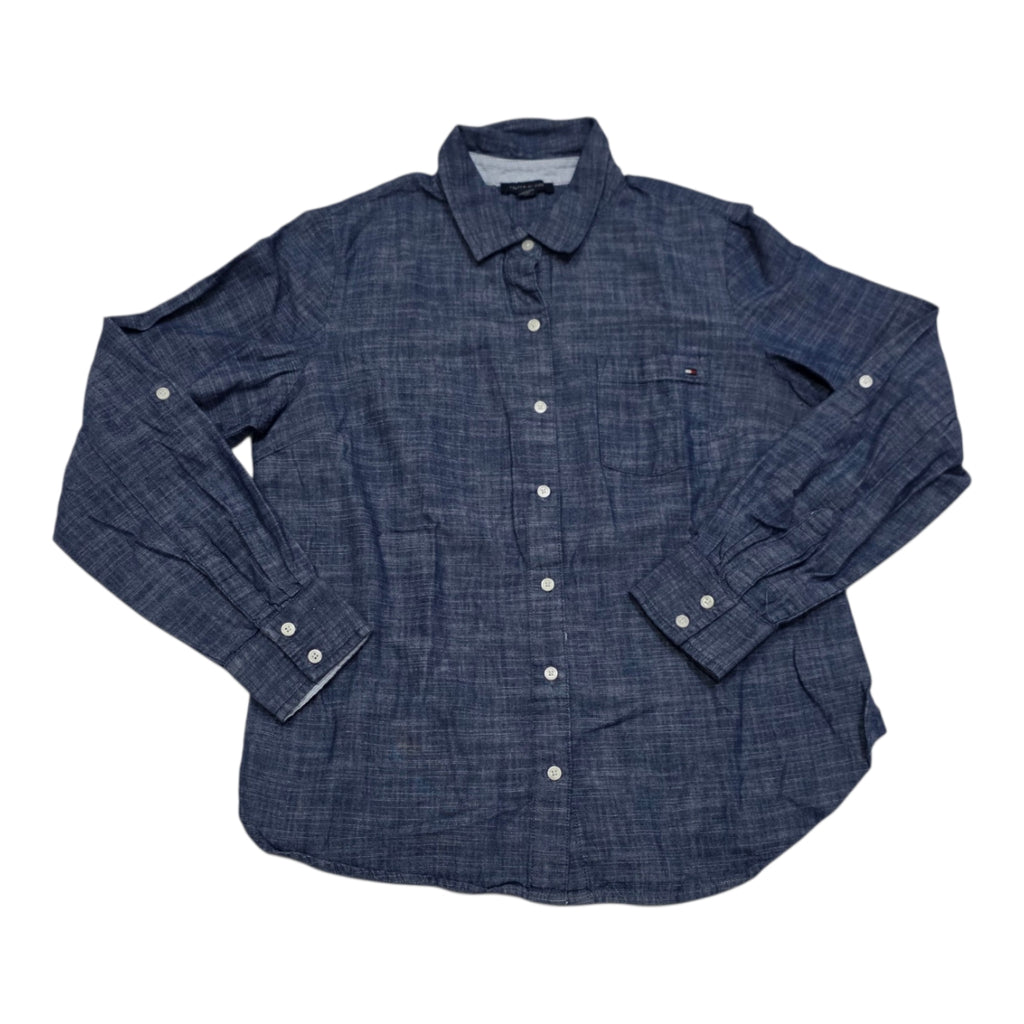 Camisa Tommy Hilfiger De Mujer Talla Chica Azul Acero
