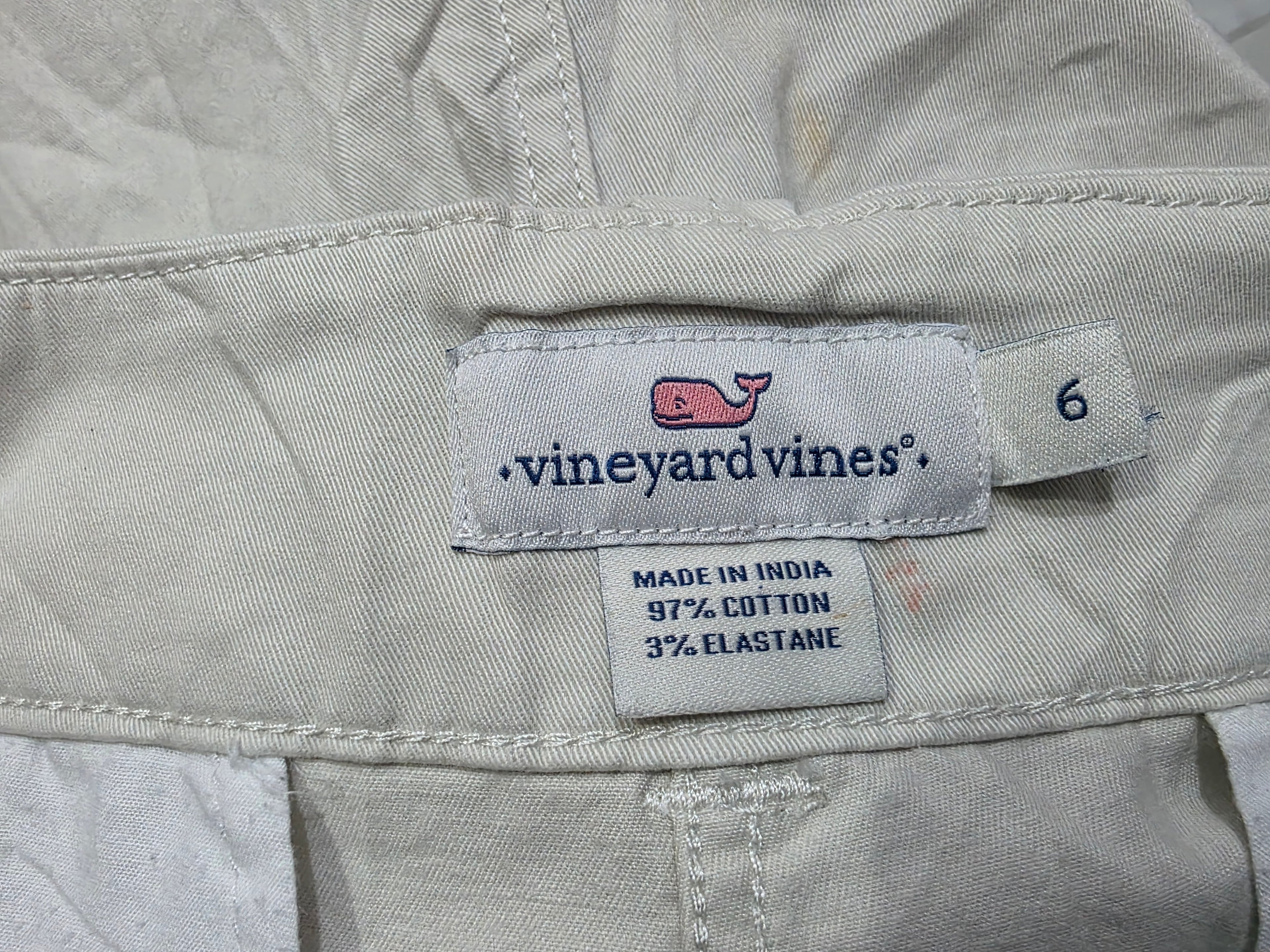 Short Vineyard Vines Cafe De Mujer Talla 6
