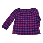 Blusa Campesina Vineyard Vines Rosa/azul Cuadros Chica