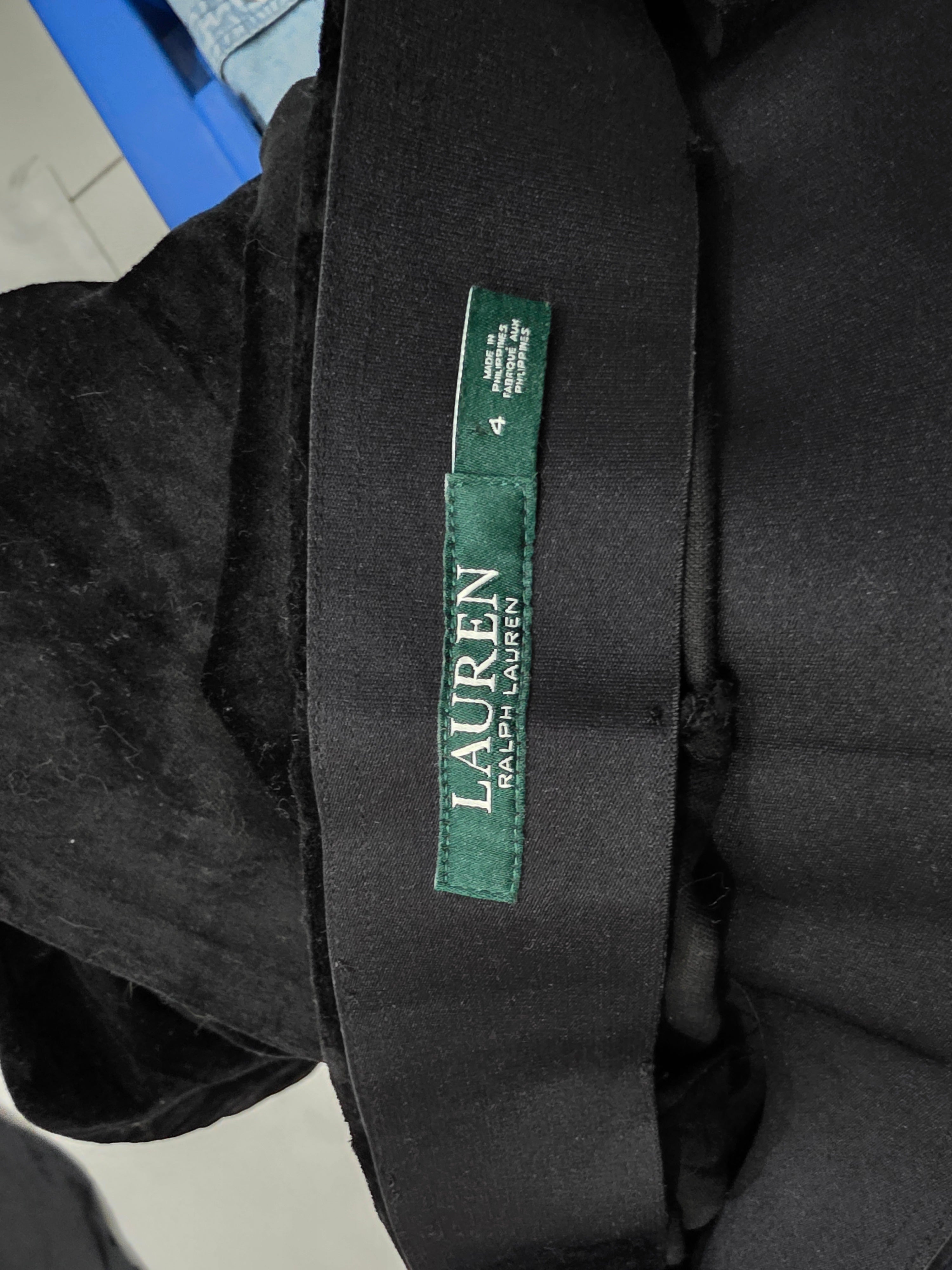 Pantalon Ralph Lauren De Terciopelo Talla 4 Color Negro
