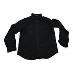 Camisa De Lino De Mujer Talla Chica Ralph Lauren Color Gris