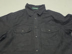 Camisa De Lino De Mujer Talla Chica Ralph Lauren Color Gris