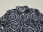 Camisa De Cierre Michael Kors Azul Figuras Mujer Talla Chica