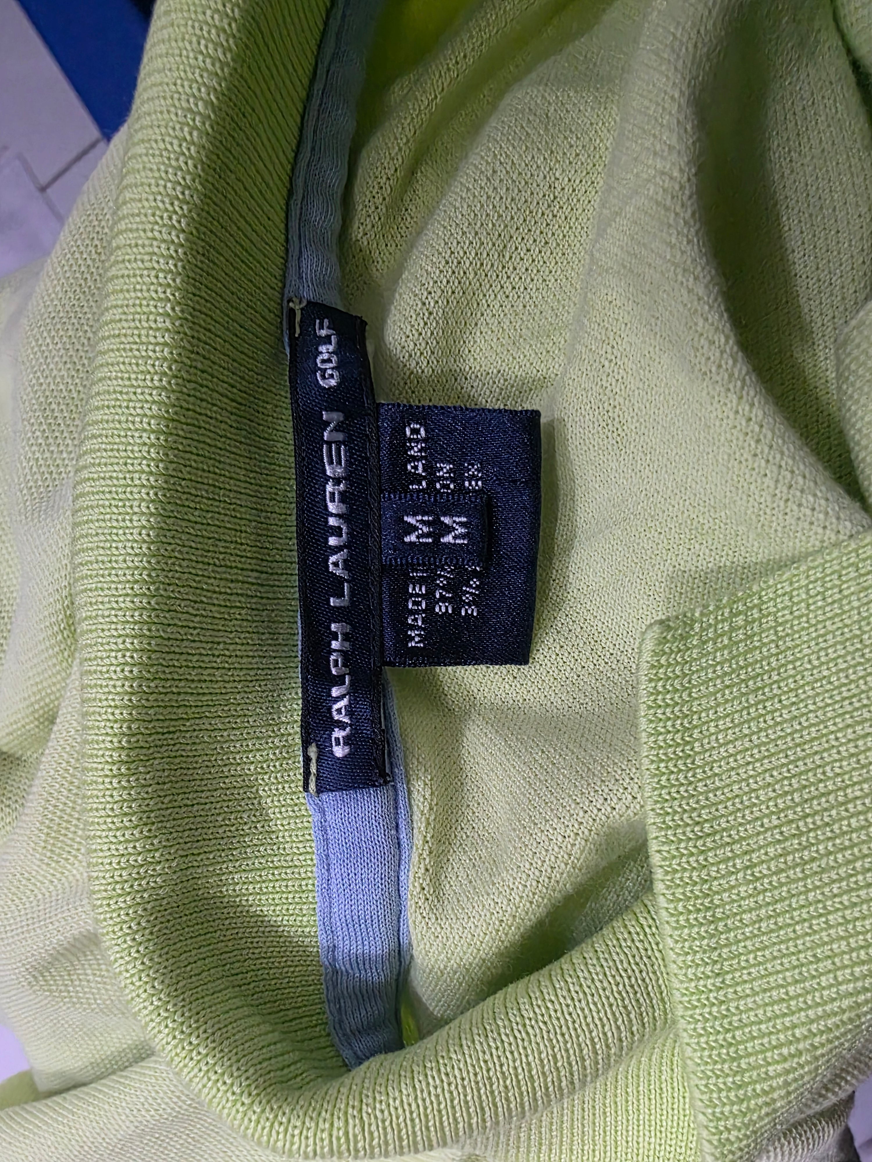 Playera Ralph Lauren Golf Mujer Talla Mediana Color Verde
