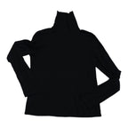 Blusa Ralph Lauren Rayon Turtle Neck Negro Mujer Mediano