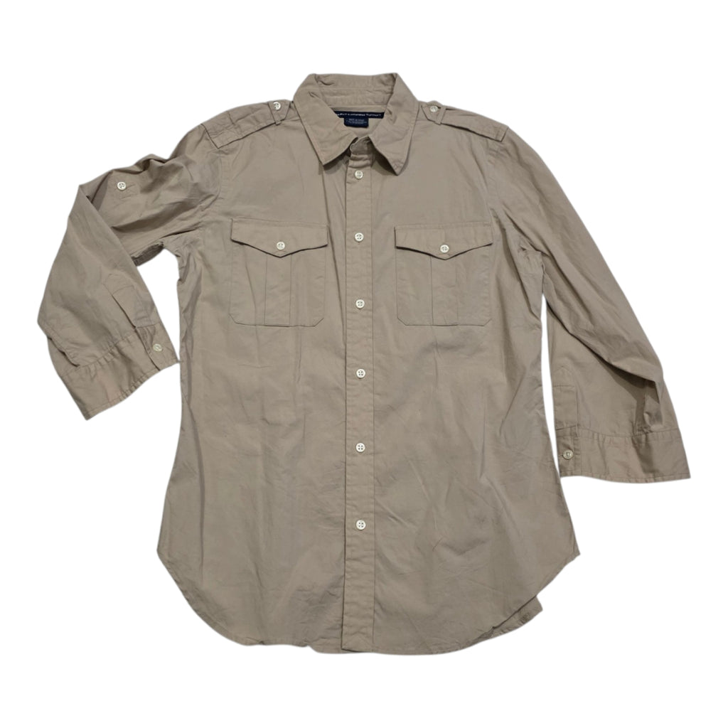 Camisa Ralph Lauren Sport De Mujer Talla 10 Color Cafe